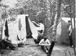 tents and allied airmen